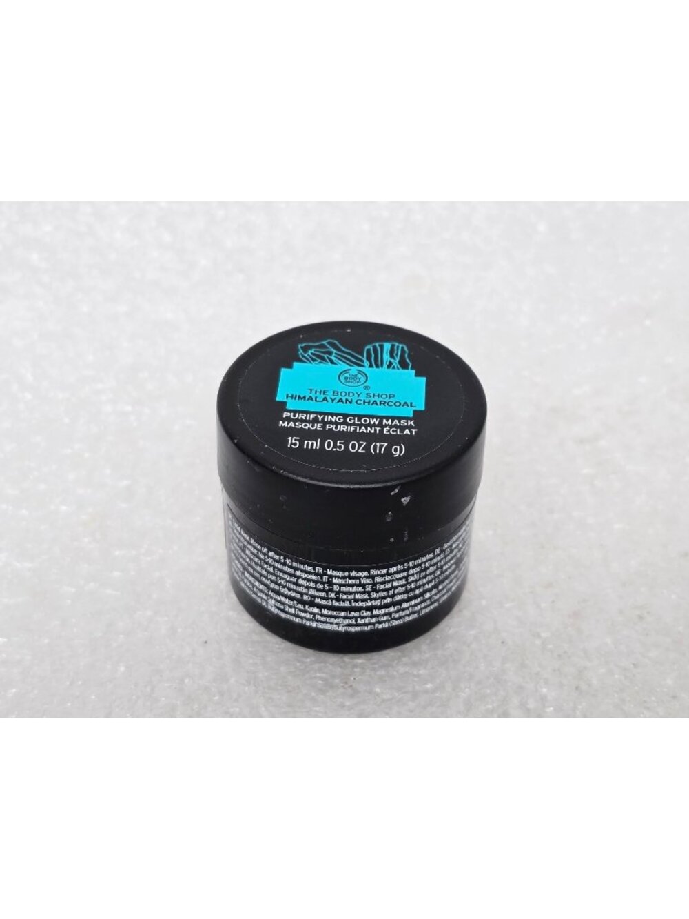 The Body Shop Himalayan Charcoal Purifying Glow Mask 15ml 0.5 oz Travel Size